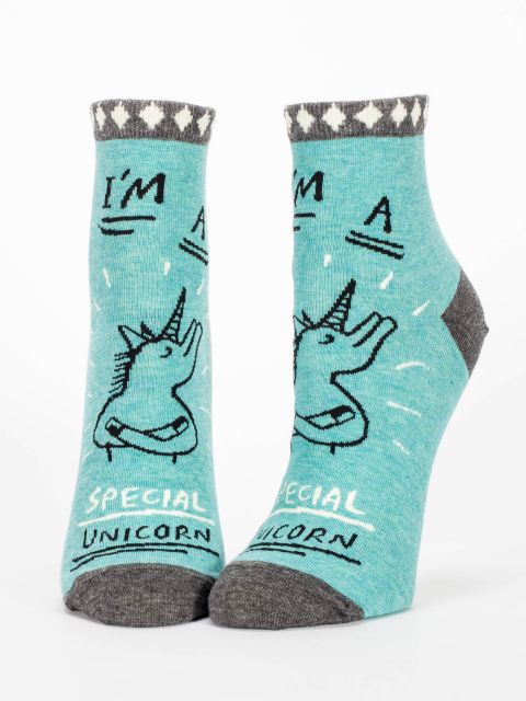 Image of I'am A Special Unicorn W-Ankle Socks
